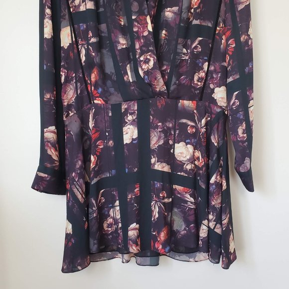 Thakoon Addition Silk Floral Long Sleeve Dress / 0 - Picture 3 of 10